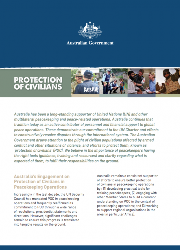 Protection of Civilians - Fact Sheet