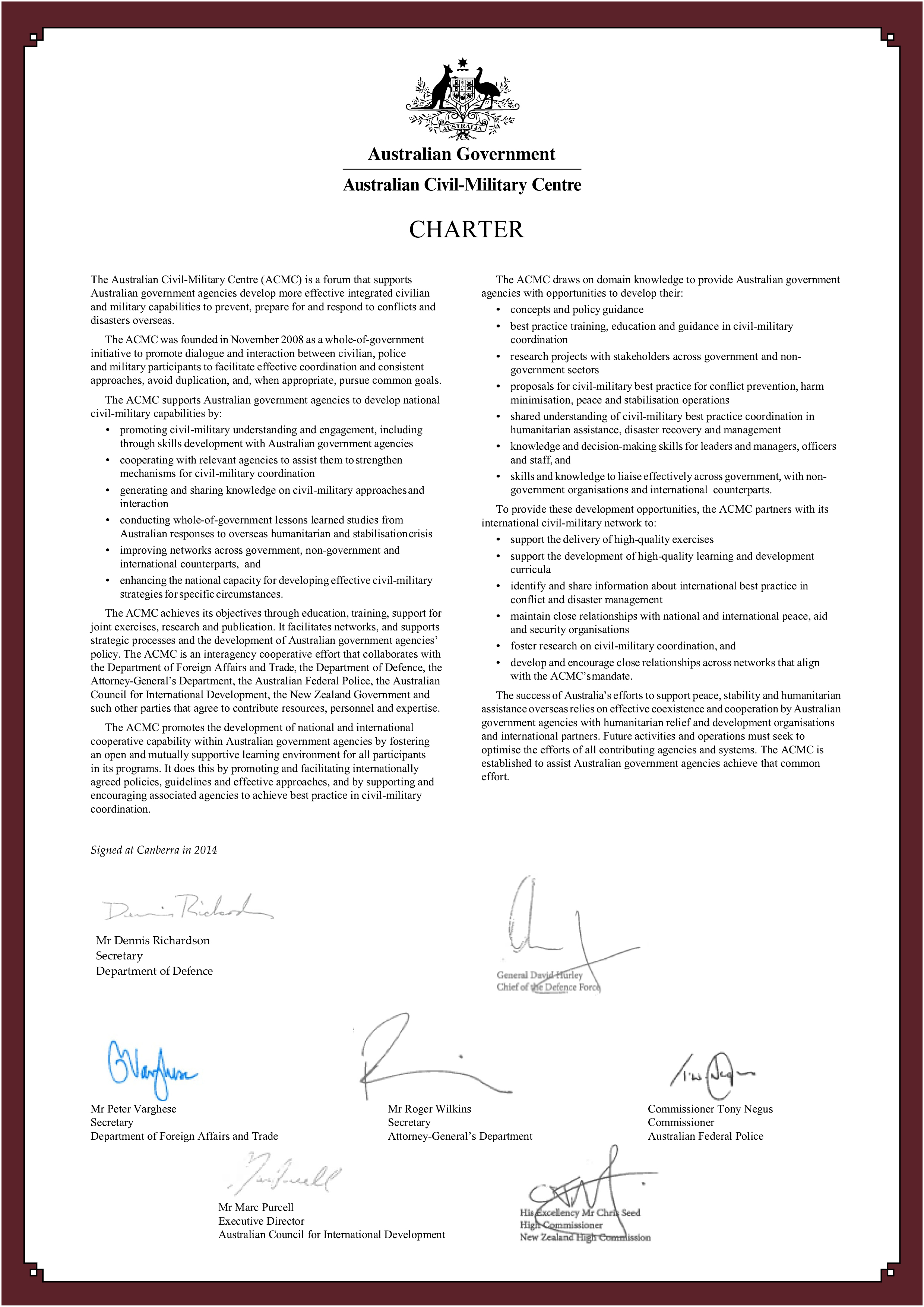 ACMC Charter