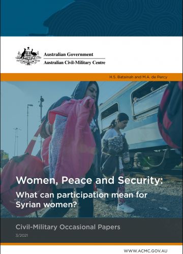 Women, Peace and Security; What can participation mean for Syrian women? - Civil-Military Occasional Papers 3/2021